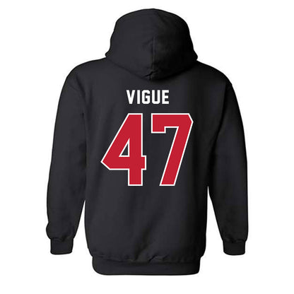 Richmond - NCAA Men's Lacrosse : Zach Vigue - Classic Shersey Hooded Sweatshirt-1