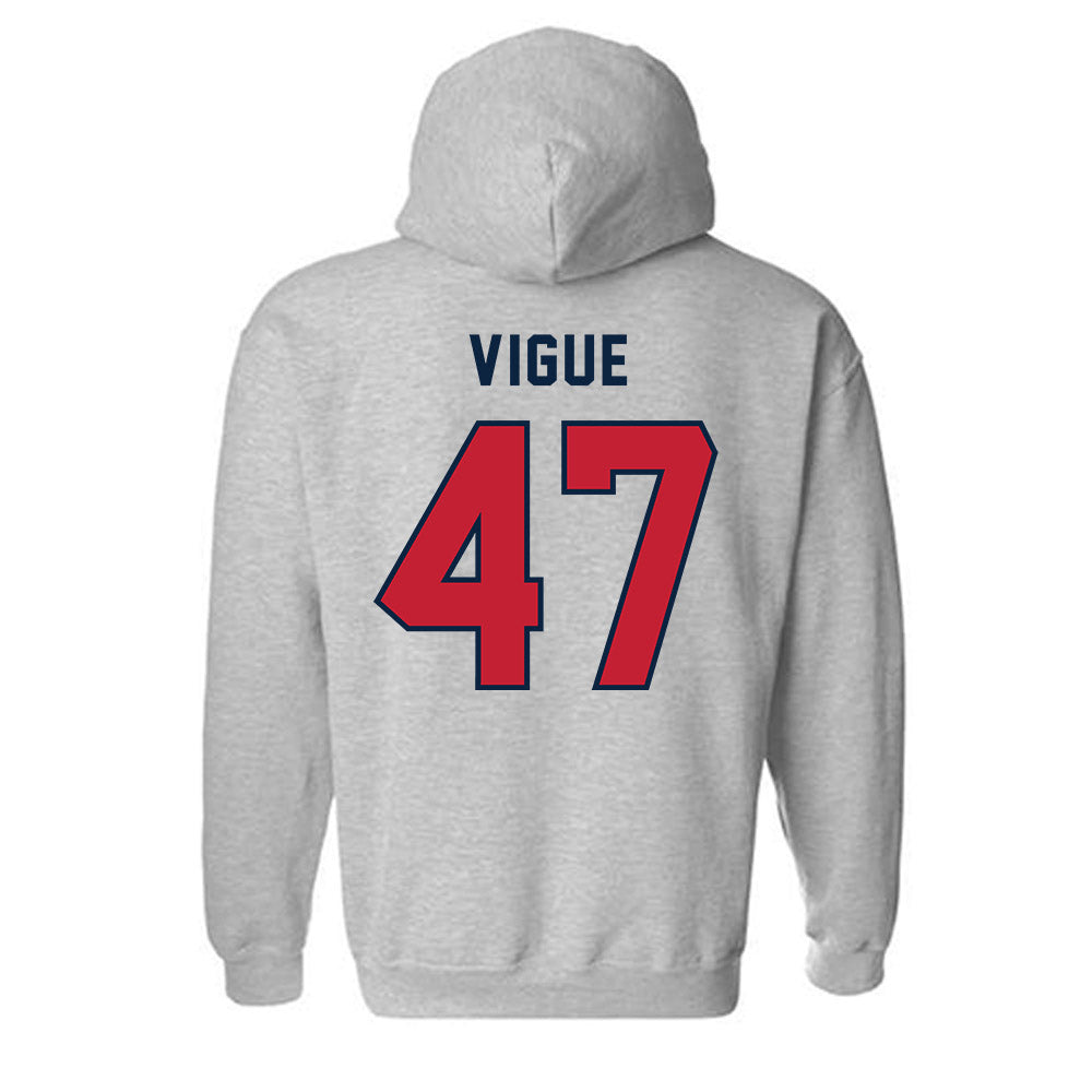 Richmond - NCAA Men's Lacrosse : Zach Vigue - Classic Shersey Hooded Sweatshirt-1