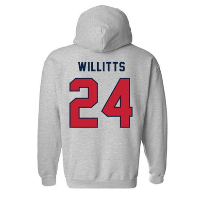 Richmond - NCAA Baseball : Josh Willitts - Classic Shersey Hooded Sweatshirt-1