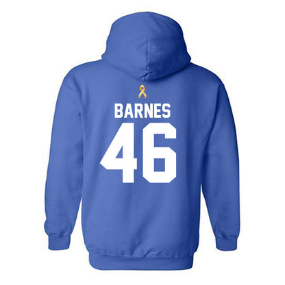 Tulsa - NCAA Men's Basketball : Isaiah Barnes - Dribble For Joy Royal Classic Shersey Hooded Sweatshirt