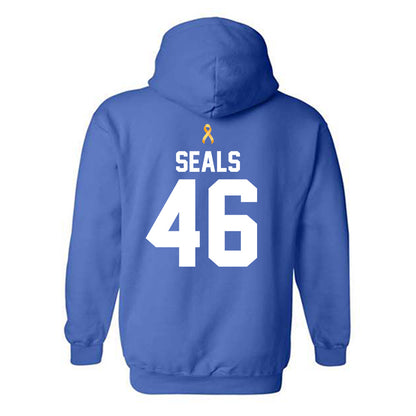 Tulsa - NCAA Men's Basketball : Ari Seals - Dribble For Joy Royal Classic Shersey Hooded Sweatshirt