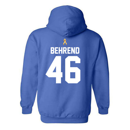 Tulsa - NCAA Men's Basketball : Tyler Behrend - Dribble For Joy Royal Classic Shersey Hooded Sweatshirt