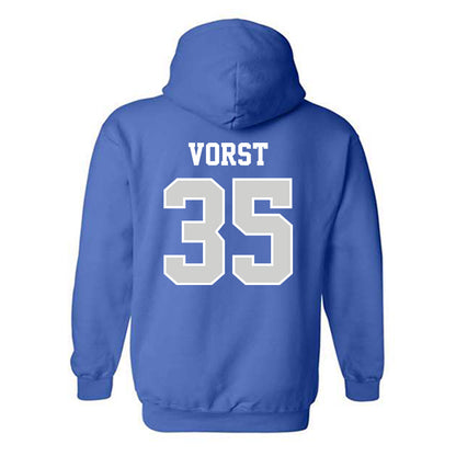 Indiana State - NCAA Men's Basketball : Derek Vorst - Classic Shersey Hooded Sweatshirt-1