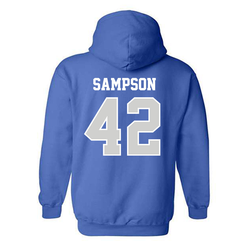 Indiana State - NCAA Football : Braxton Sampson - Classic Shersey Hooded Sweatshirt-1