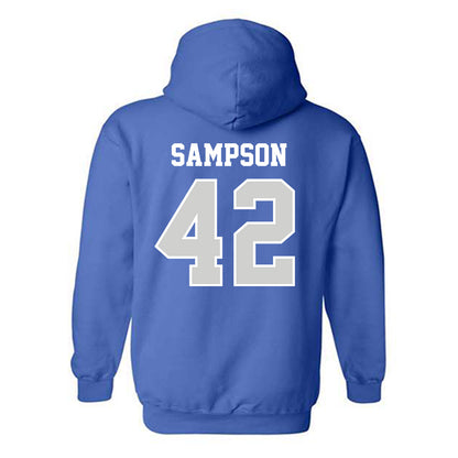 Indiana State - NCAA Football : Braxton Sampson - Classic Shersey Hooded Sweatshirt-1