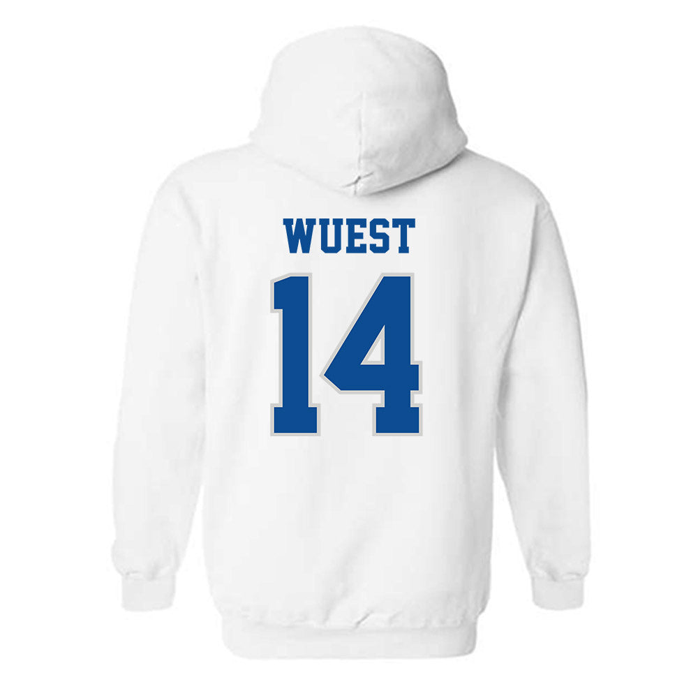 Indiana State - NCAA Football : BJ Wuest - Classic Shersey Hooded Sweatshirt-1