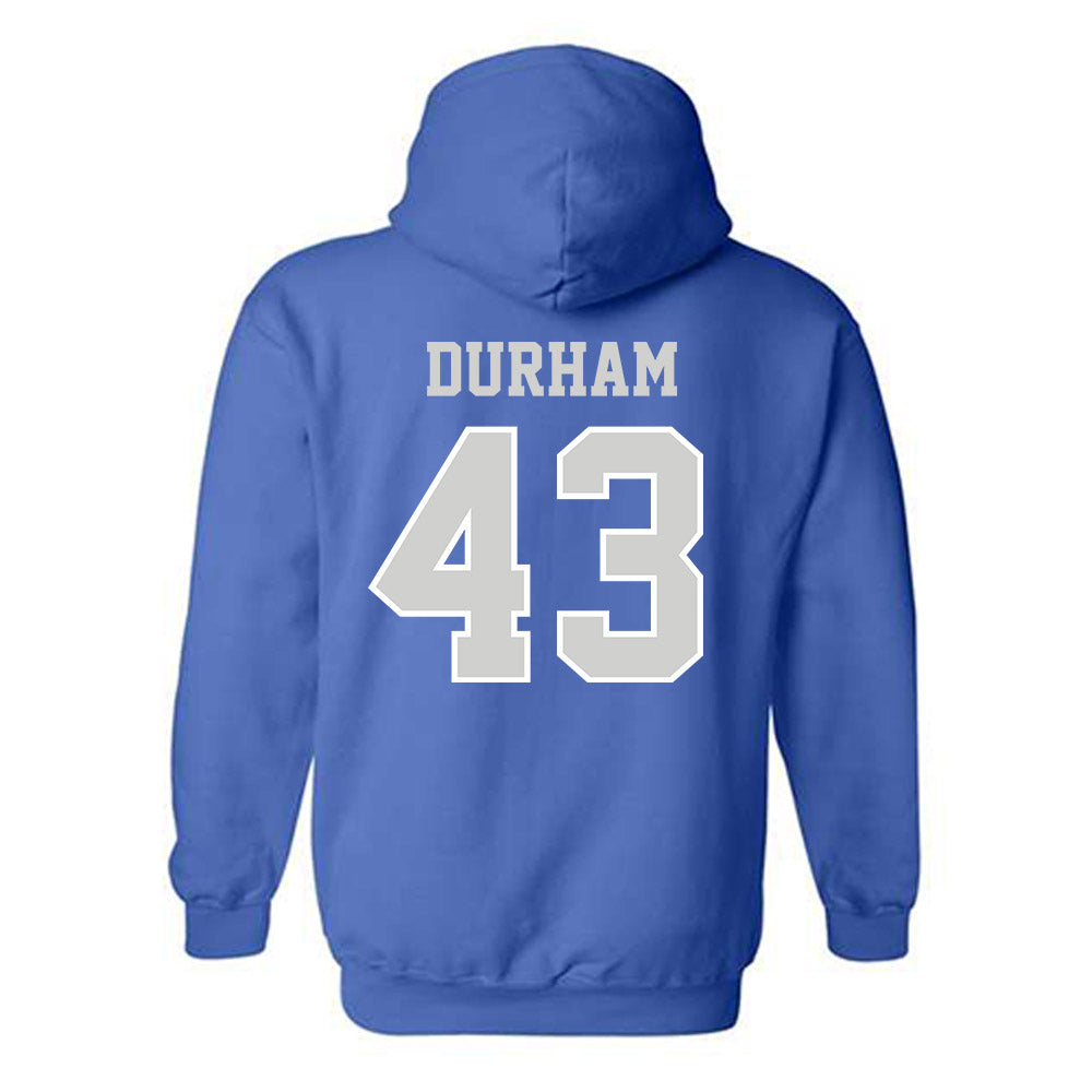 Indiana State - NCAA Football : Braydon Durham - Classic Shersey Hooded Sweatshirt-1