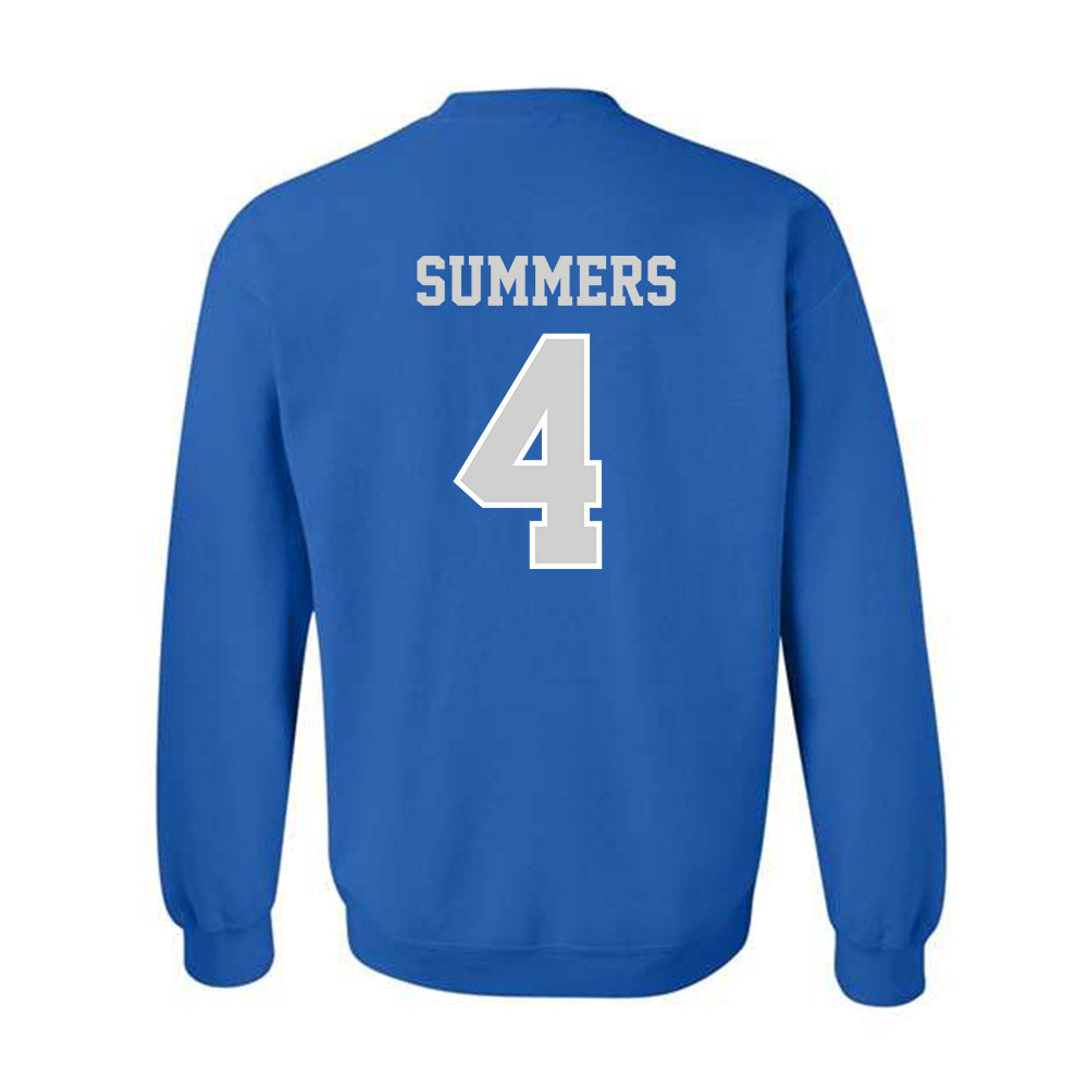 Indiana State - NCAA Men's Basketball : Jahni Summers - Classic Shersey Crewneck Sweatshirt-1