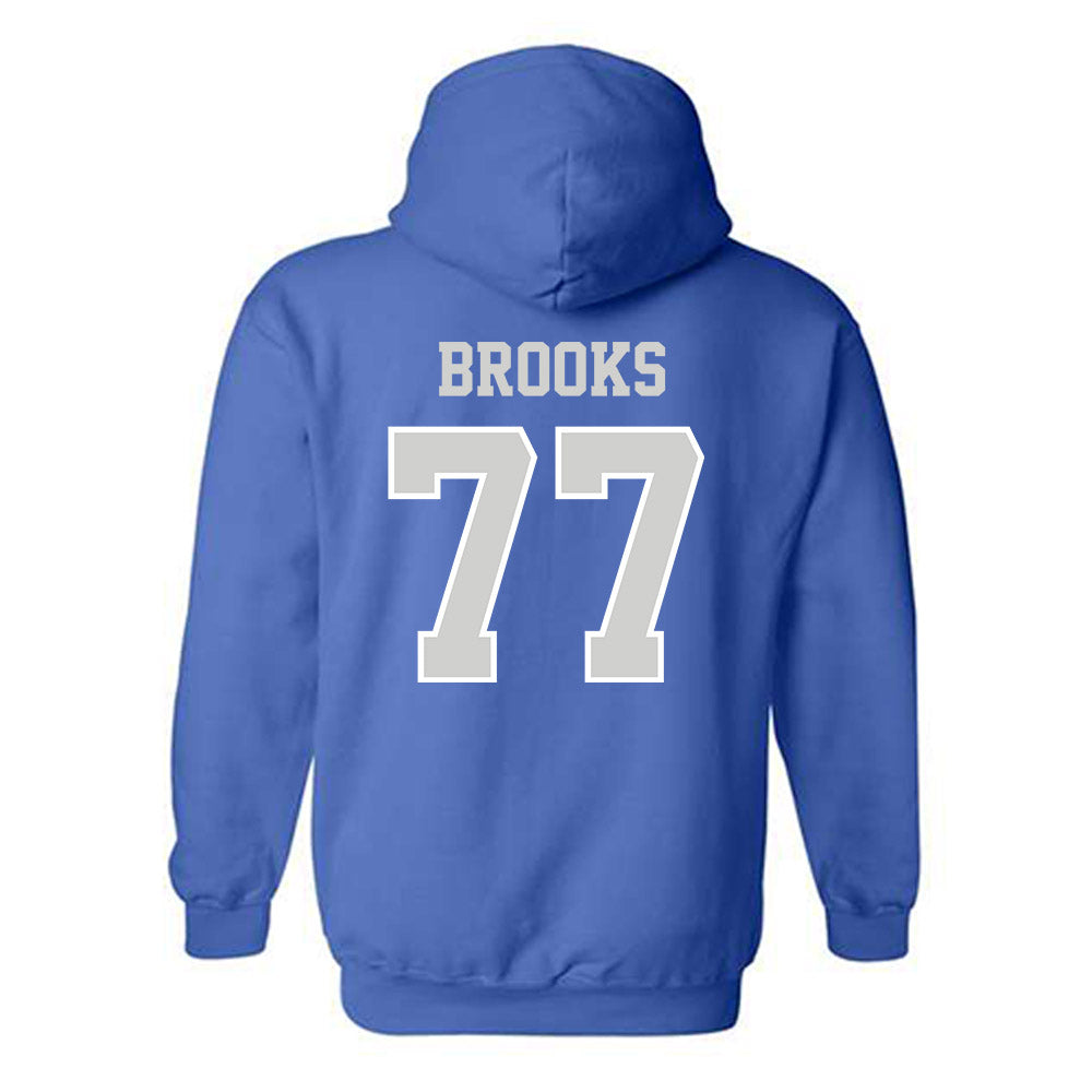 Indiana State - NCAA Football : RJ Brooks - Classic Shersey Hooded Sweatshirt-1