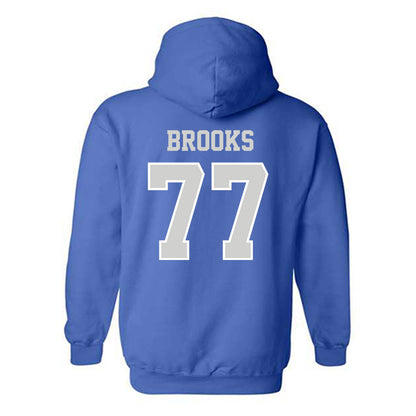 Indiana State - NCAA Football : RJ Brooks - Classic Shersey Hooded Sweatshirt-1