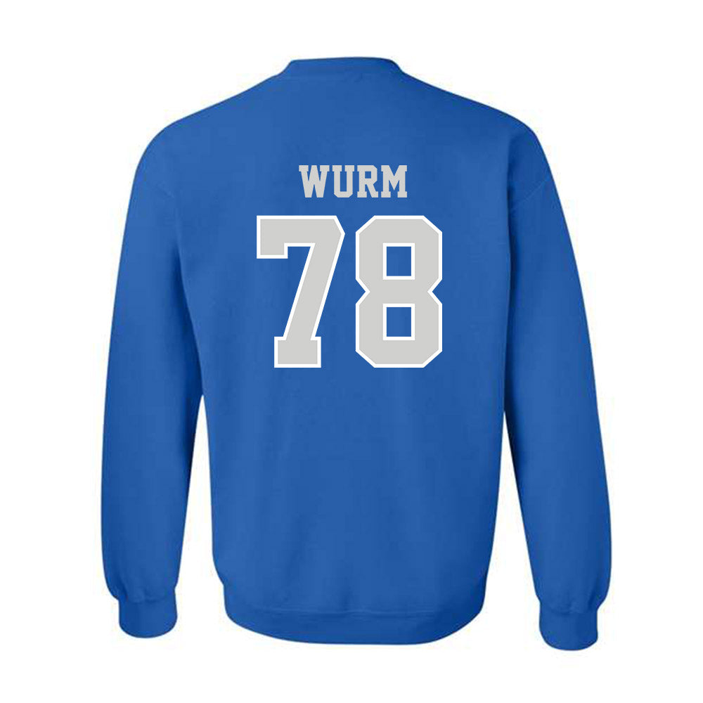 Indiana State - NCAA Football : Zac Wurm - Classic Shersey Crewneck Sweatshirt-1