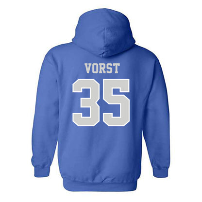 Indiana State - NCAA Men's Basketball : Derek Vorst - Classic Shersey Hooded Sweatshirt-1