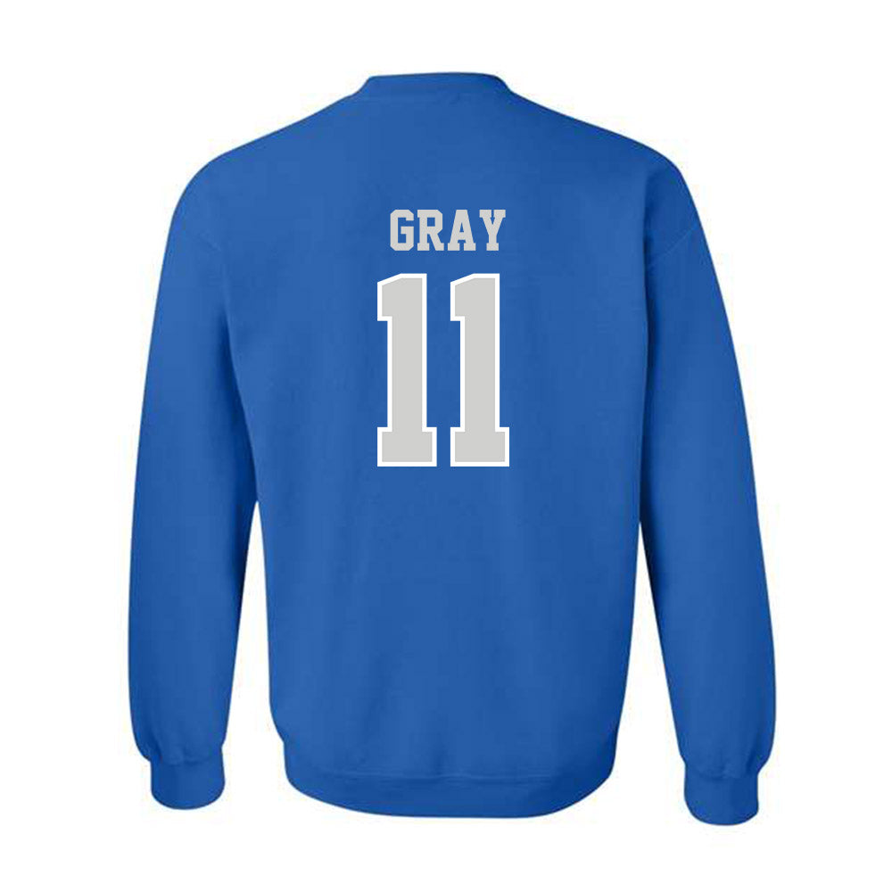 Indiana State - NCAA Men's Basketball : Aaron Gray - Classic Shersey Crewneck Sweatshirt-1