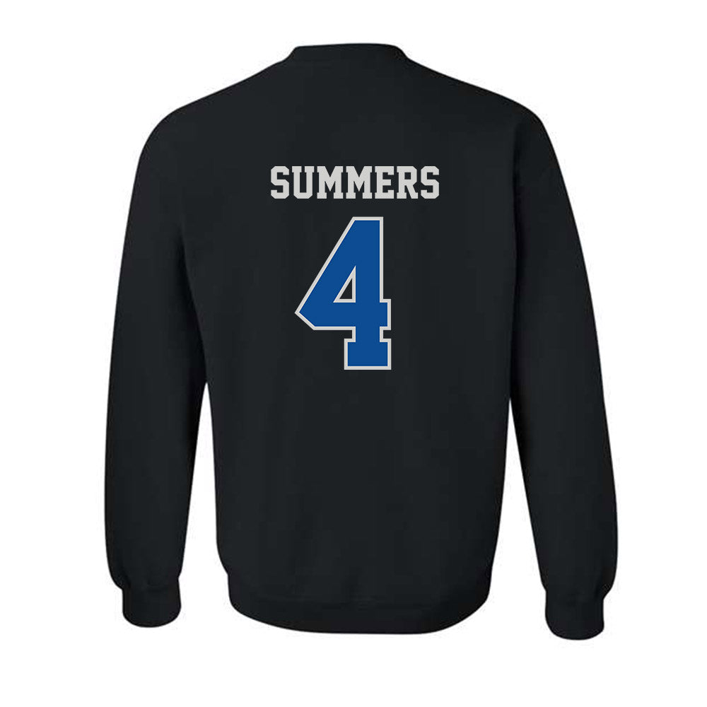 Indiana State - NCAA Men's Basketball : Jahni Summers - Classic Shersey Crewneck Sweatshirt-1
