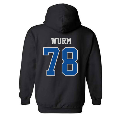 Indiana State - NCAA Football : Zac Wurm - Classic Shersey Hooded Sweatshirt-1
