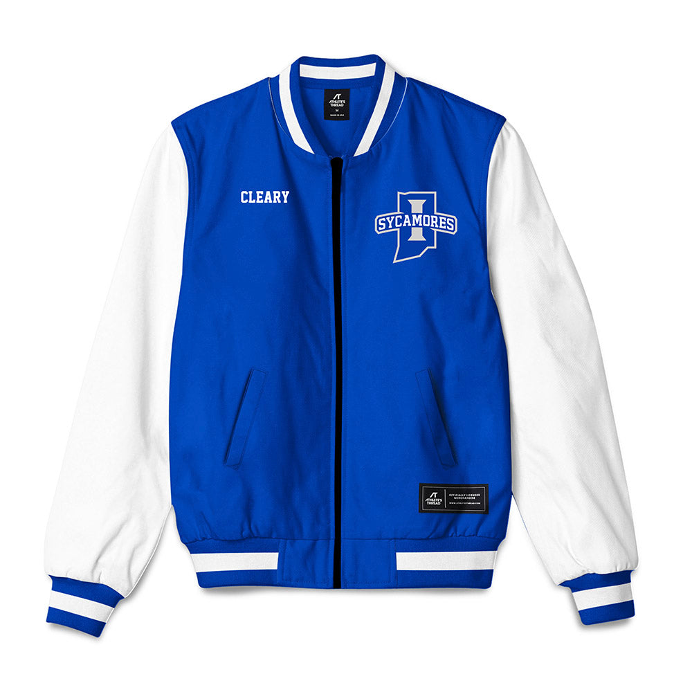 Indiana State - NCAA Women's Swimming & Diving : Bree Cleary - Bomber Jacket-0