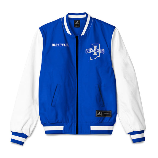 Indiana State - NCAA Men's Track & Field : Kieran Barnewall - Bomber Jacket-0