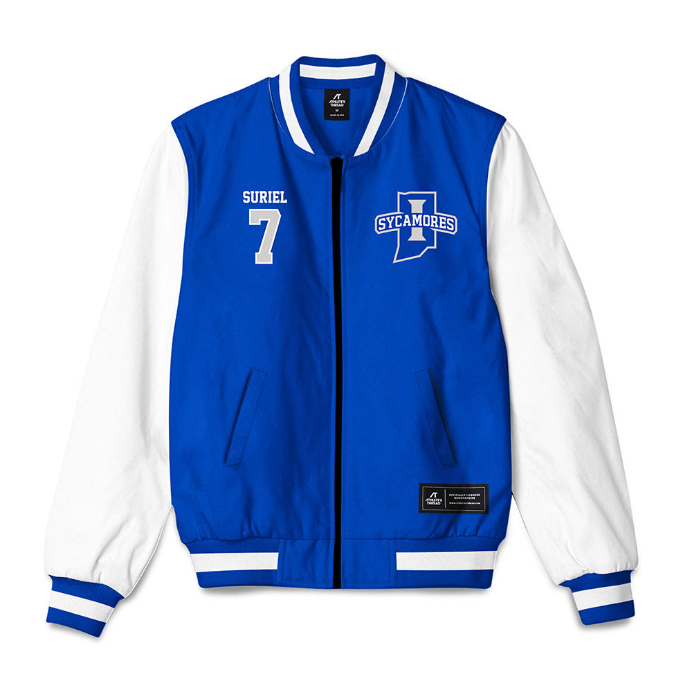 Indiana State - NCAA Baseball : Breyllin Suriel - Bomber Jacket-0