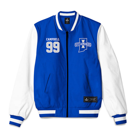 Indiana State - NCAA Football : Sirmaine Campbell - Bomber Jacket-0