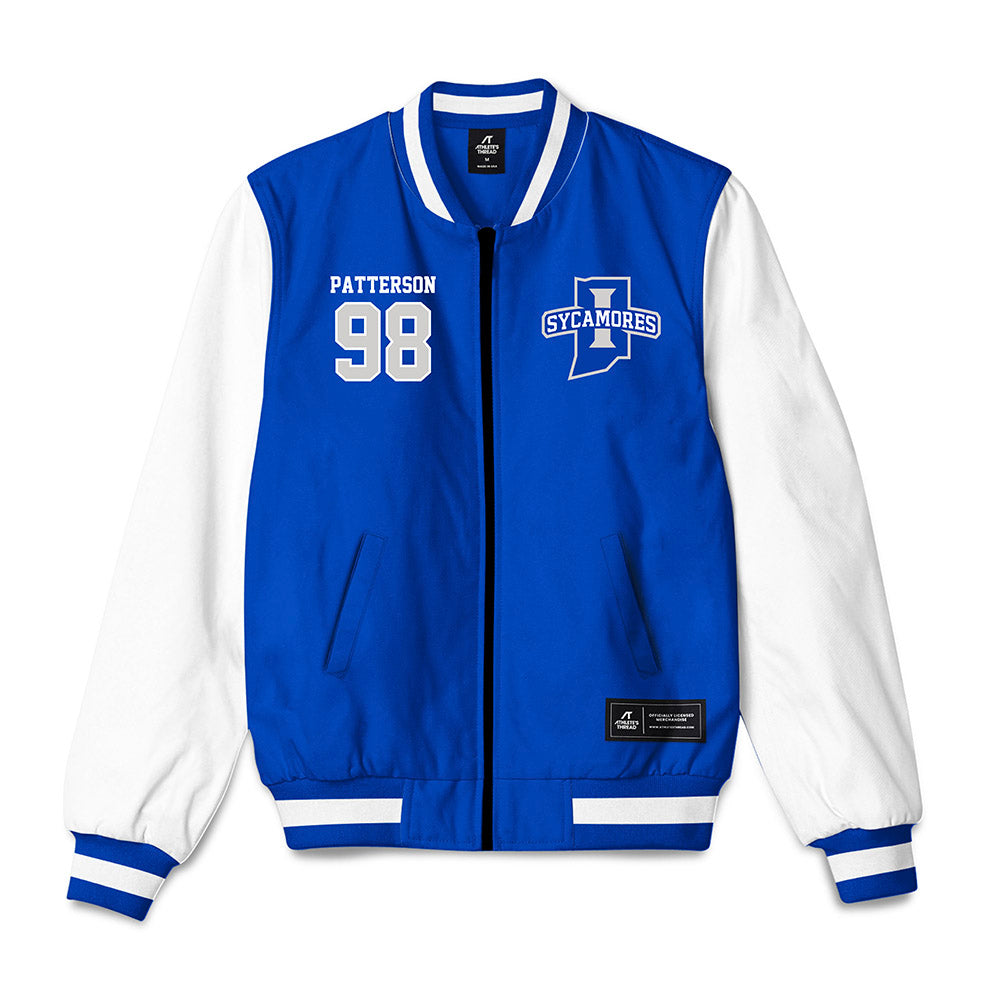 Indiana State - NCAA Football : Bryce Patterson - Bomber Jacket-0