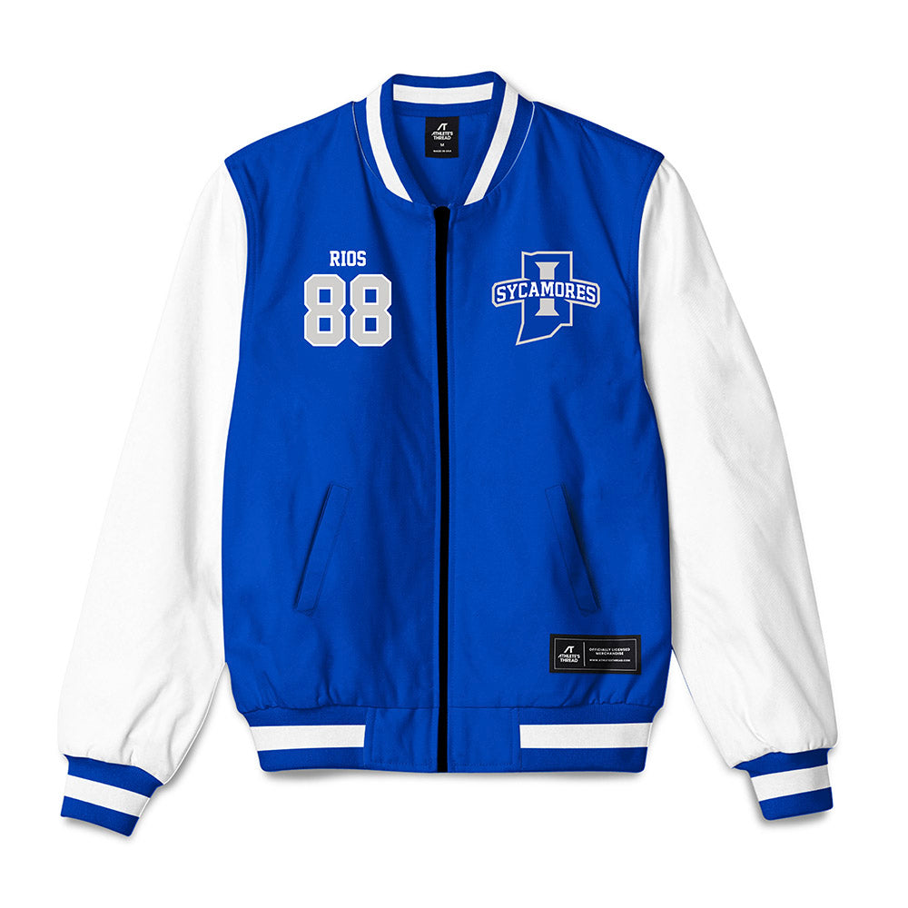 Indiana State - NCAA Football : Kai Rios - Bomber Jacket-0