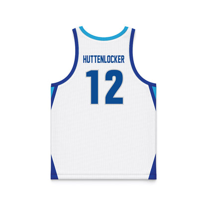 Indiana State - NCAA Men's Basketball : Caden Huttenlocker - White Basketball Jersey-1