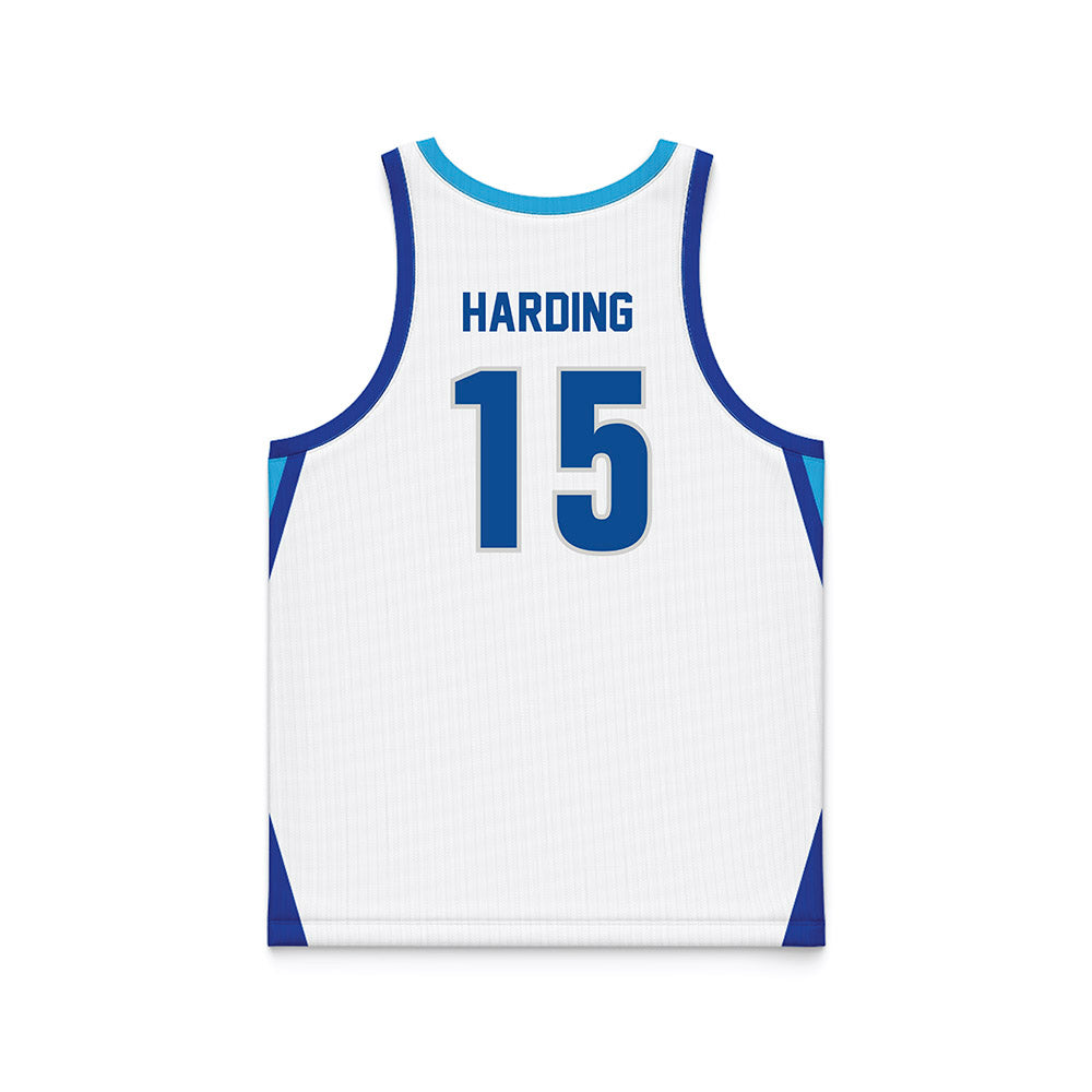 Indiana State - NCAA Men's Basketball : Markus Harding - White Basketball Jersey-1