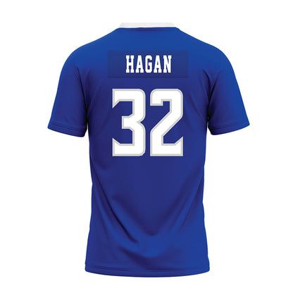 Indiana State - NCAA Football : Gavin Hagan - Royal Blue Premium Football Jersey-1