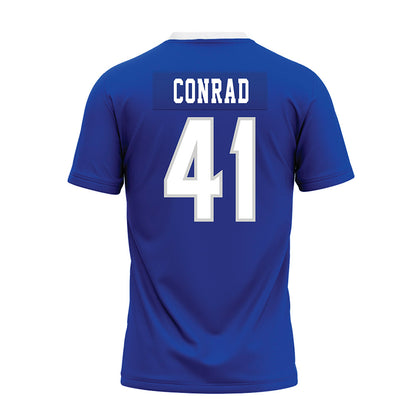 Indiana State - NCAA Football : Spencer Conrad - Royal Blue Premium Football Jersey-1