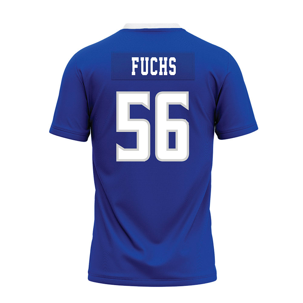 Indiana State - NCAA Football : Hank Fuchs - Royal Blue Premium Football Jersey-1