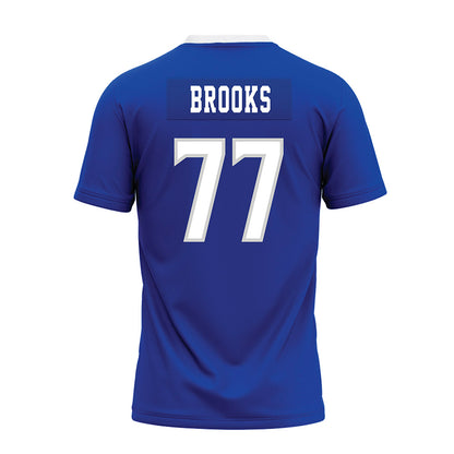 Indiana State - NCAA Football : RJ Brooks - Royal Blue Premium Football Jersey-1