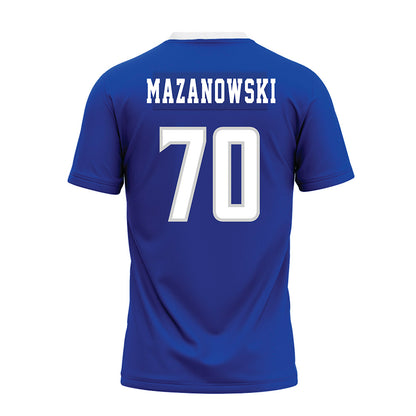 Indiana State - NCAA Football : Bradyn Mazanowski - Royal Blue Premium Football Jersey-1