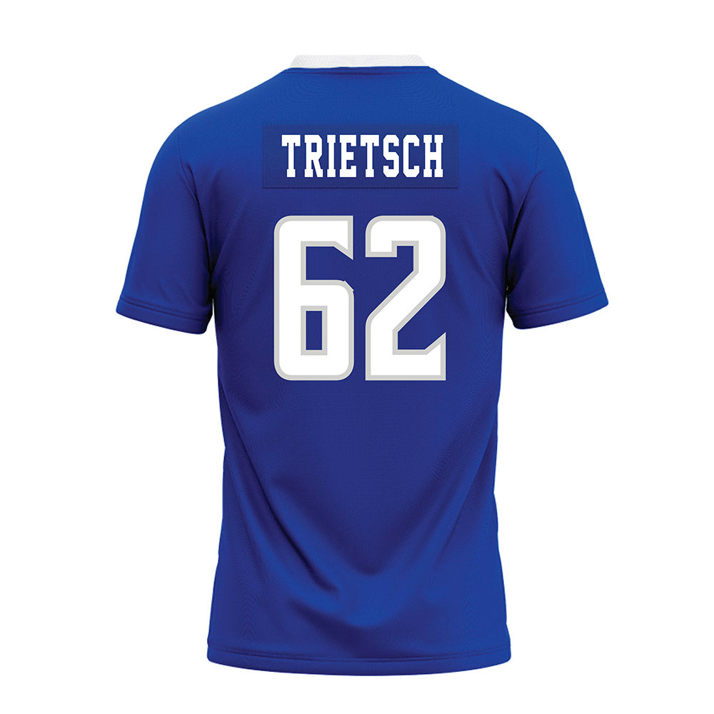 Indiana State - NCAA Football : Owen Trietsch - Royal Blue Premium Football Jersey-1