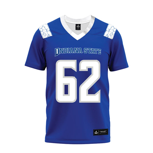 Indiana State - NCAA Football : Owen Trietsch - Royal Blue Premium Football Jersey-0