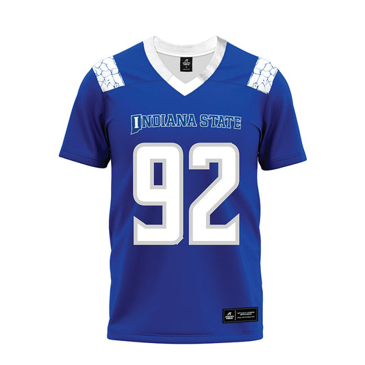 Indiana State - NCAA Football : Jayden Childers - Royal Blue Premium Football Jersey-0
