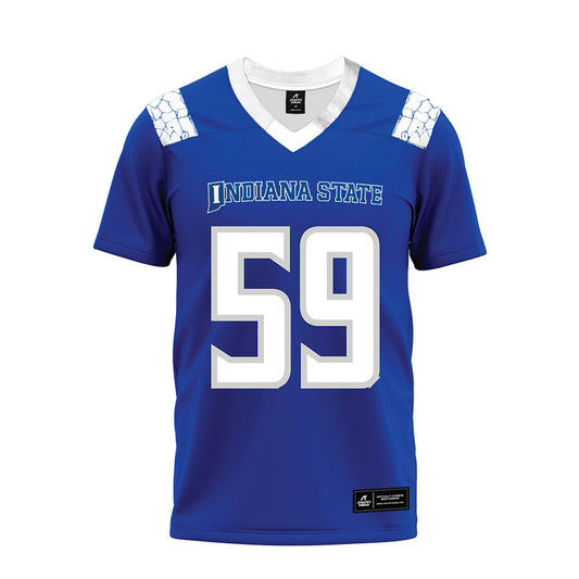 Indiana State - NCAA Football : Isaiah Smith - Royal Blue Premium Football Jersey-0