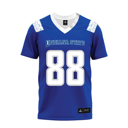 Indiana State - NCAA Football : Kai Rios - Royal Blue Premium Football Jersey-0