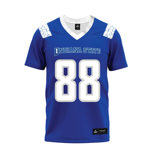 Indiana State - NCAA Football : Kai Rios - Royal Blue Premium Football Jersey-0