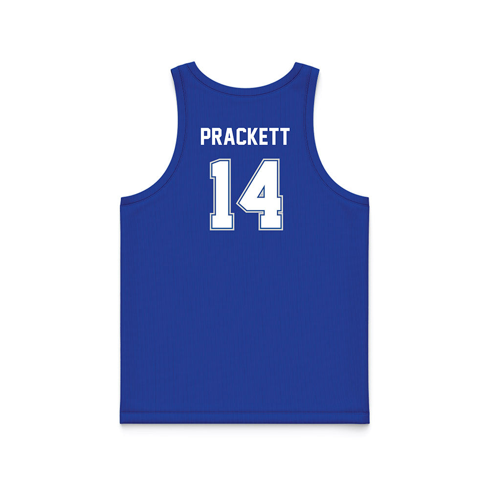Indiana State - NCAA Women's Basketball : Clemisha Prackett - royal Blue Basketball Jersey-1
