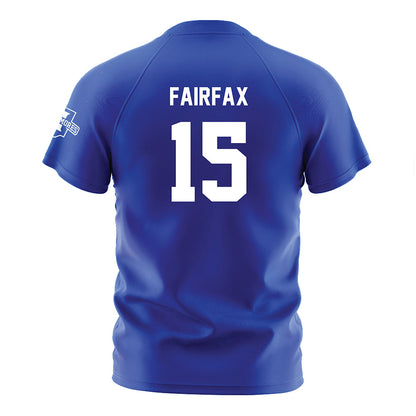 Indiana State - NCAA Women's Soccer : Autumn Fairfax - Royal Blue Soccer Jersey-1