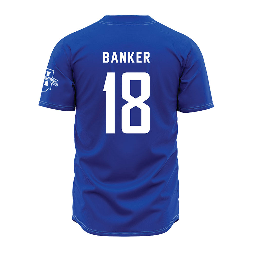 Indiana State - NCAA Baseball : Brady Banker - Royal Blue Jersey-1