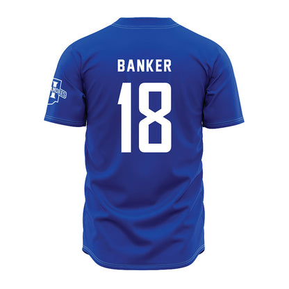 Indiana State - NCAA Baseball : Brady Banker - Royal Blue Jersey-1