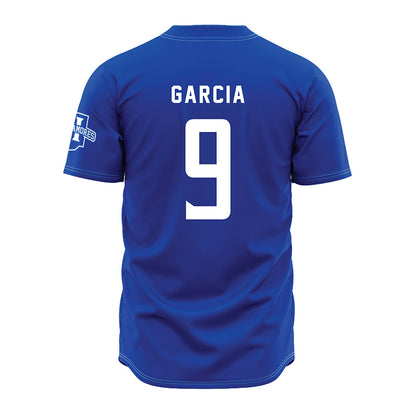 Indiana State - NCAA Baseball : Nomar Garcia - Royal Blue Jersey-1