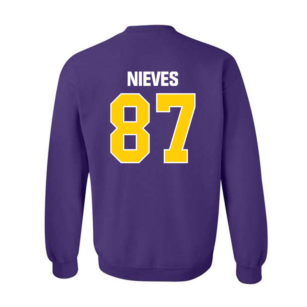 WIU - NCAA Football : Joshua Nieves - Crewneck Sweatshirt-1