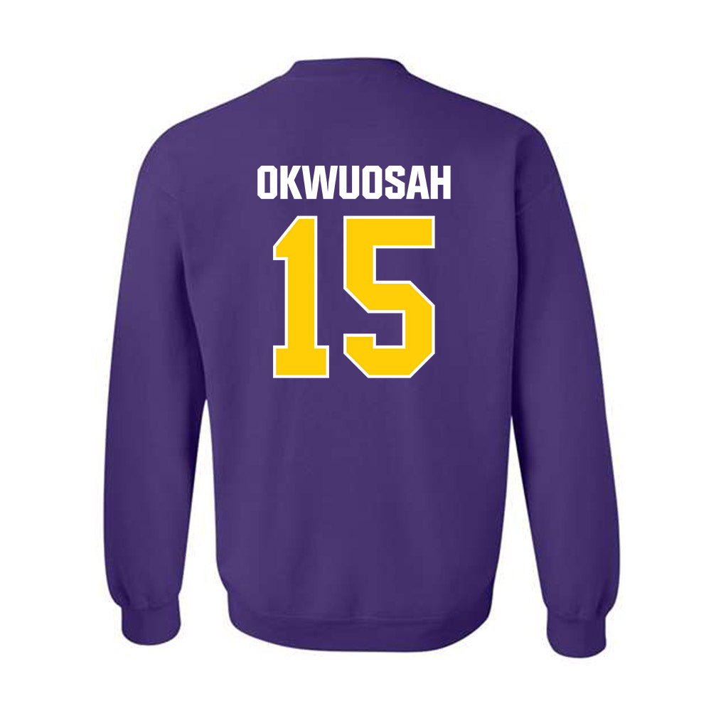 WIU - NCAA Men's Basketball : Francis Okwuosah - Crewneck Sweatshirt-1