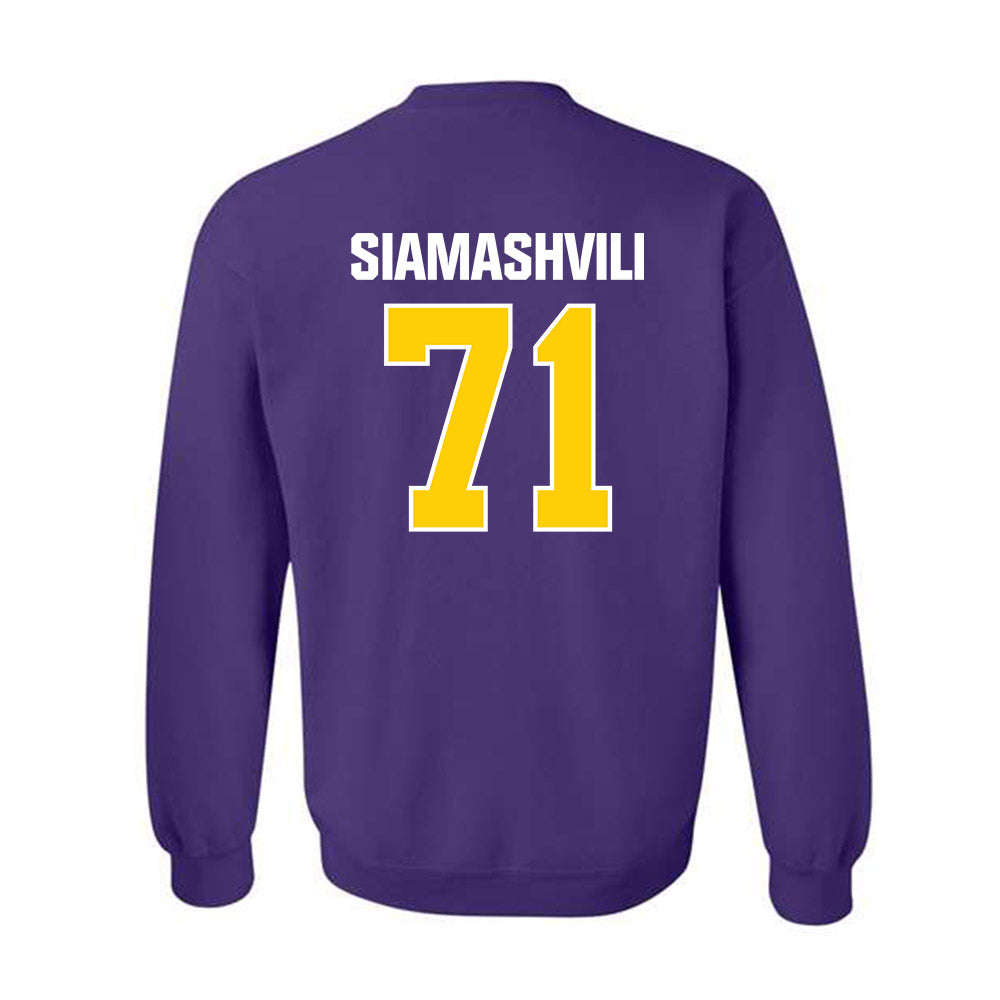 WIU - NCAA Football : Luca Siamashvili - Crewneck Sweatshirt-1