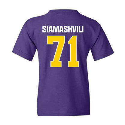 WIU - NCAA Football : Luca Siamashvili - Youth T-Shirt-1