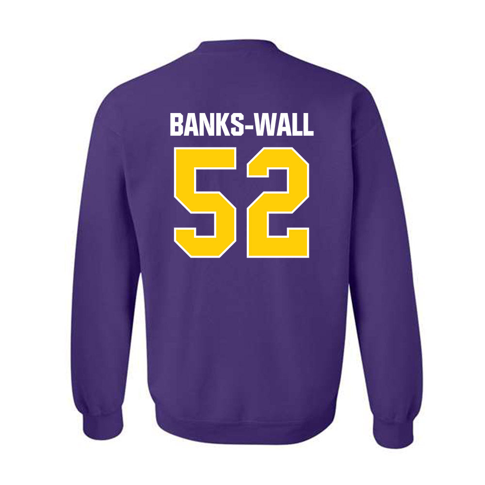 WIU - NCAA Football : Jeremiah Banks-Wall - Crewneck Sweatshirt-1
