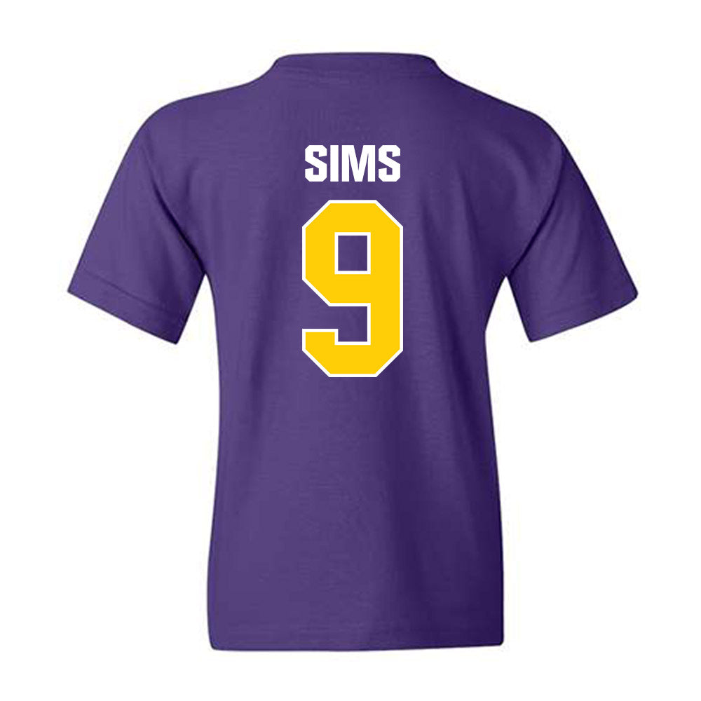 WIU - NCAA Baseball : Cole Sims - Youth T-Shirt-1