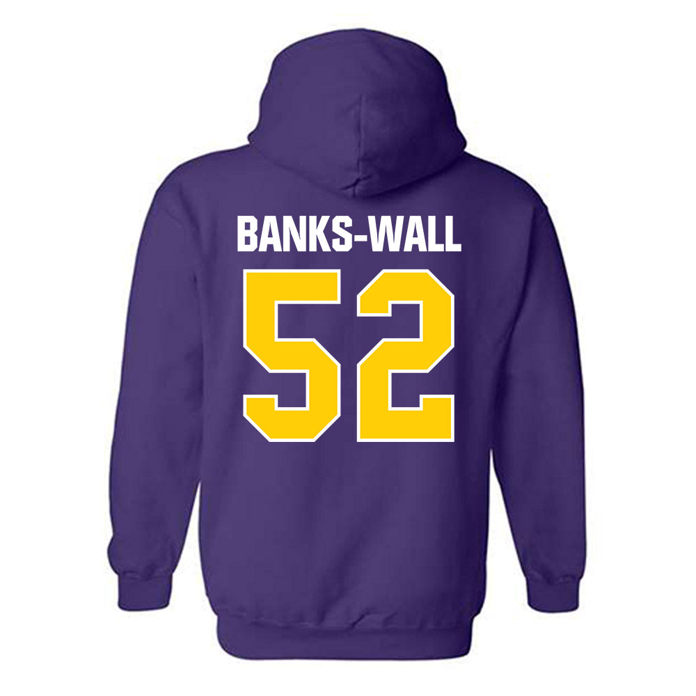 WIU - NCAA Football : Jeremiah Banks-Wall - Hooded Sweatshirt-1